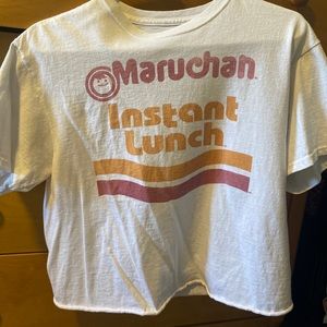 cropped ramen t-shirt